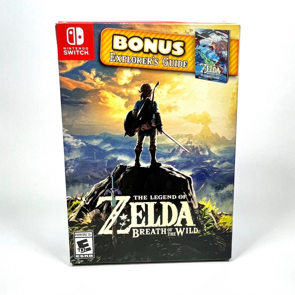 Zelda Breath of the Wild Nintendo Switch Complete CIB Explorer's Guide BOTW